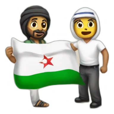 Palestian vs Israeli sticker