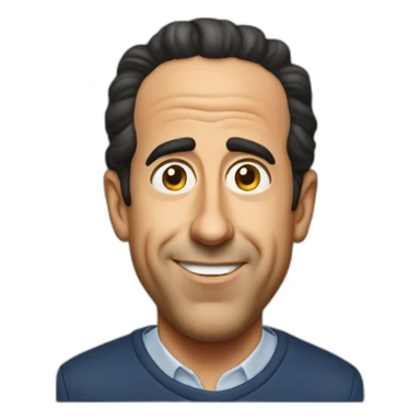 Jerry Seinfeld head sticker