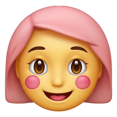 blushing emoji sticker