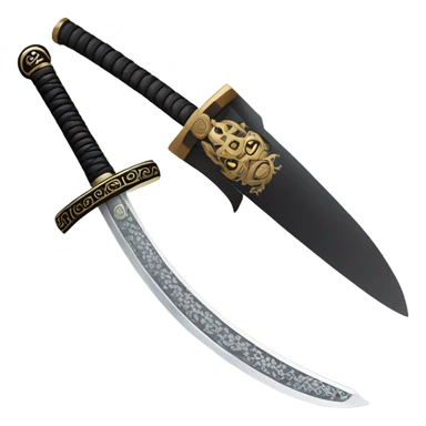 Japanese sword sticker