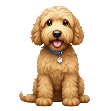 Apricot labradoodle  sticker