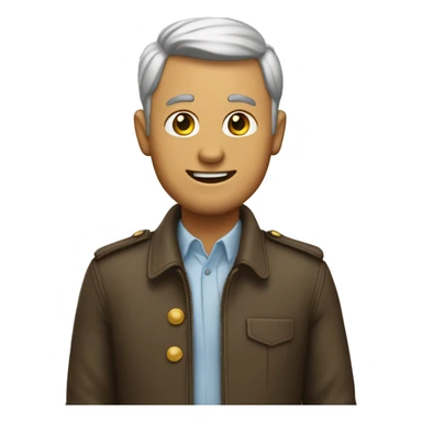 UN EMOJI D'UN HOMme qui porte le mallo des commore  sticker