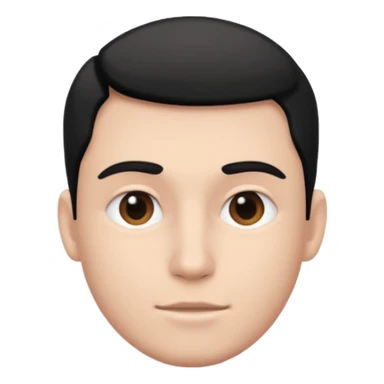 Tender Portrait male B&W sticker