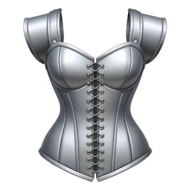 heavy corset armor modern silver sticker