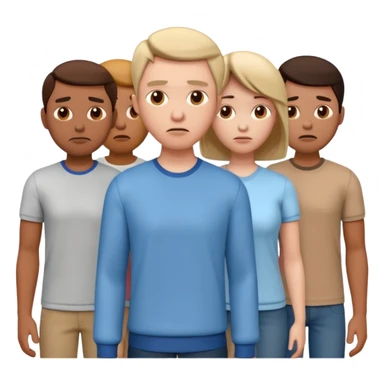 disapointment people, 3D sticker