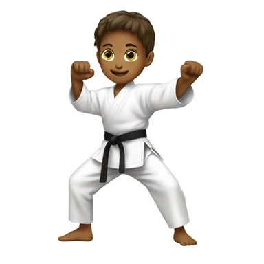  8 year old doing karate sticker