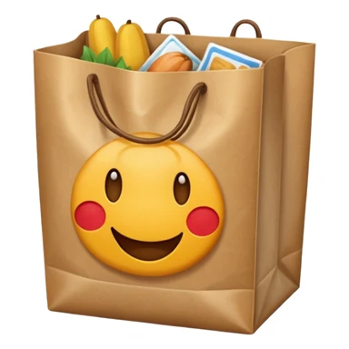 sacs de courses alimentaire sticker