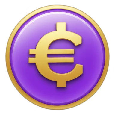 Euro money purple sticker