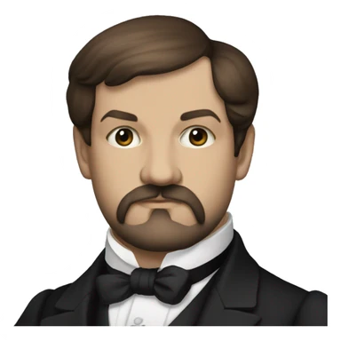 Claude Debussy upper body sticker