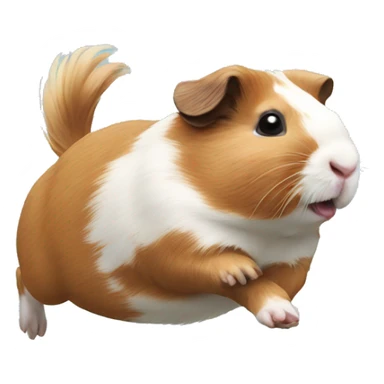 Guineapig jumping sticker