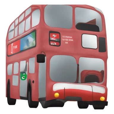 london bus, side view, going from right to left sticker