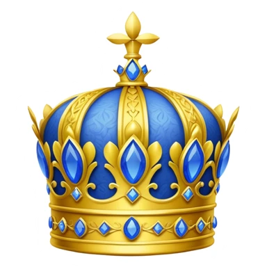 Blue crown with a lemon on the top sticker