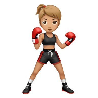female kickboxing sticker