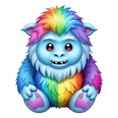 easter rainbow yeti sticker
