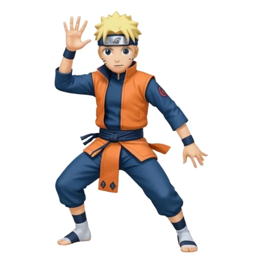 Naruto on pose rasengan sticker