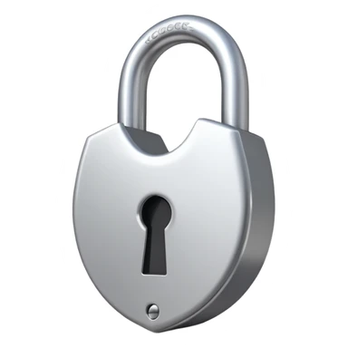 padlock with a keyhole, symbolizing 'locked in' sticker
