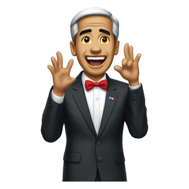 president jokowi being excited emoji sticker