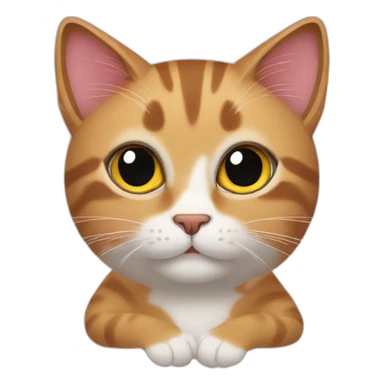 cat with beautiful nails  sticker