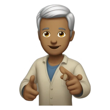 man teaching sticker