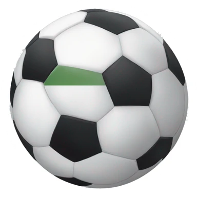 a soccer ball with mía les sticker