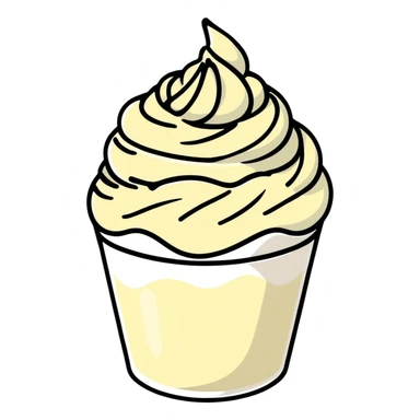 whipped cream swirl sticker