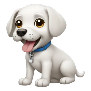 Dog wearing aloft  sticker