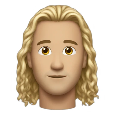 Bryan trésor cheveux longs sticker