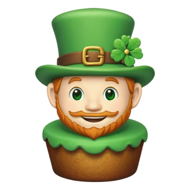 green leprechaun cake sticker
