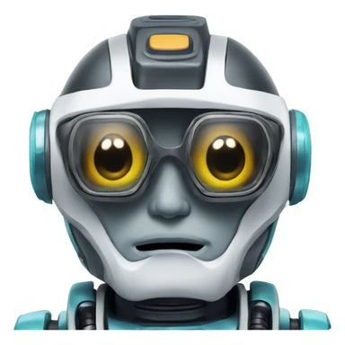 ai robot with snorkel sticker