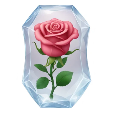 a rose in a cristal  sticker