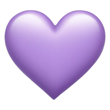 light purple heart  sticker