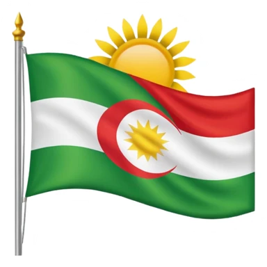 Kurdistan flag sticker