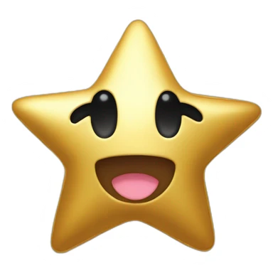 golden star kirby sticker