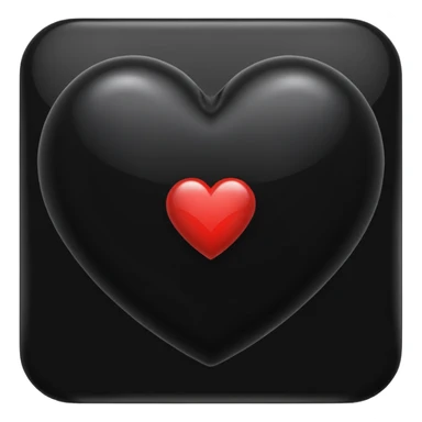 Heart onyx sticker