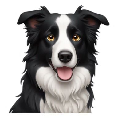 Border collie dog Good Night sticker