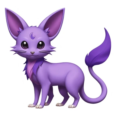Rattata-Noibat-Espeon-Purrloin-Fakemon-hybrid-creature (full body) sticker