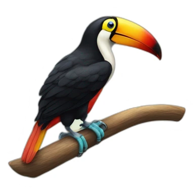 Toucan sur un dromadaire sticker