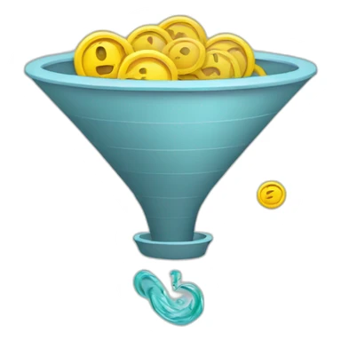 sales funnel money sticker