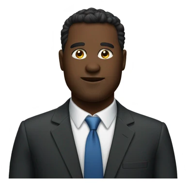 big guy with a suit sticker