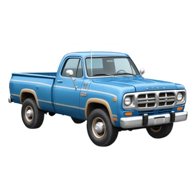 1979 dodge truck two wheels on the back blue sticker