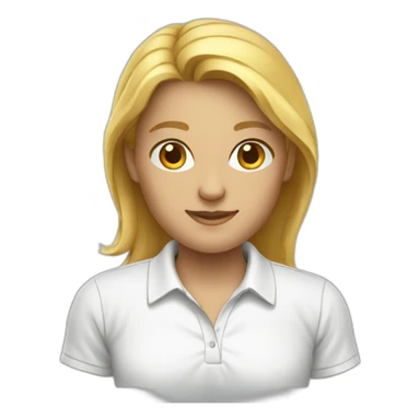 white Polo shirt without a man sticker