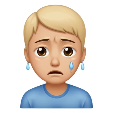 Ashamed crying  sticker