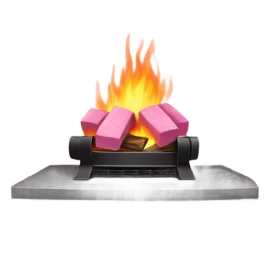 Winter Pink FirePlace sticker
