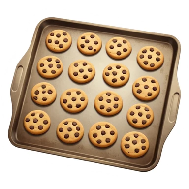 Baking tray with cookies  sticker