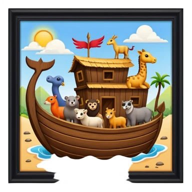 animaux dans arche de noé sticker