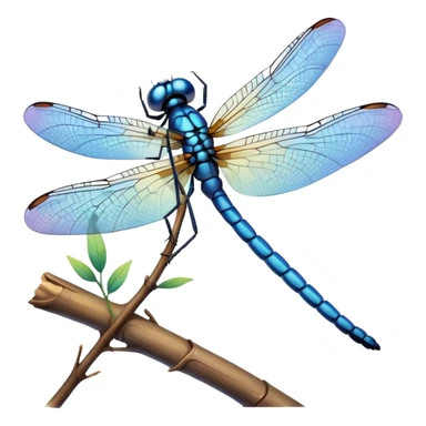 blue dragonfly sticker