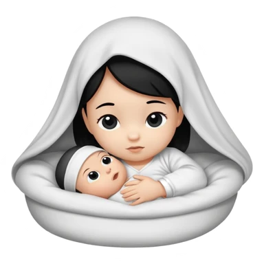 Newborn B&W Photoshoot sticker