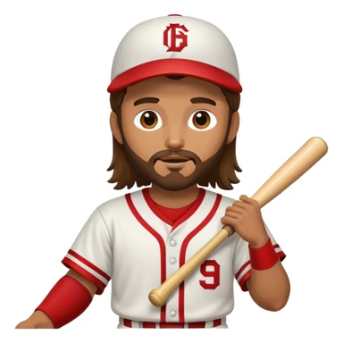 Jesus playing baseball sticker