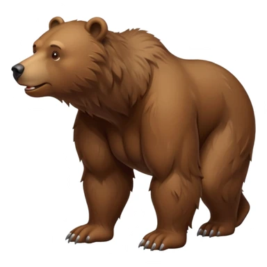 bear walking on 4 sticker