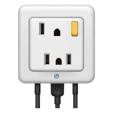 plug atached in an outlet sticker